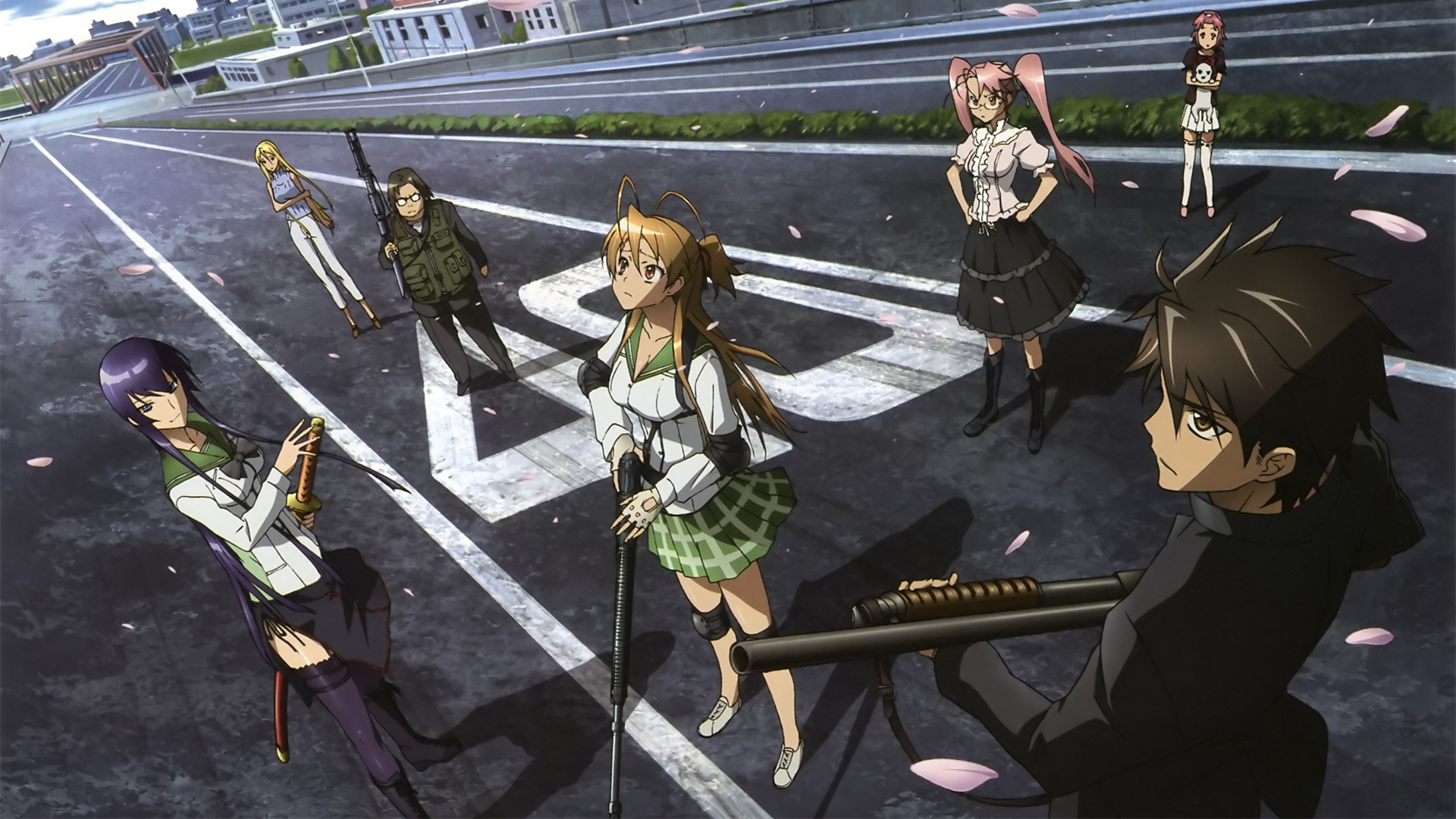 Highschool of the Dead 720p, 1080p Dual Audio, BD HEVC